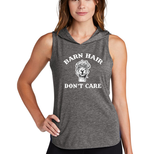 Sport-Tek Ladies PosiCharge Tri-Blend Wicking Draft Hoodie Tank - Printed Logo Thumbnail